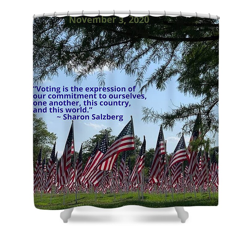 Tree Shower Curtain featuring the photograph Vote by Lee Darnell