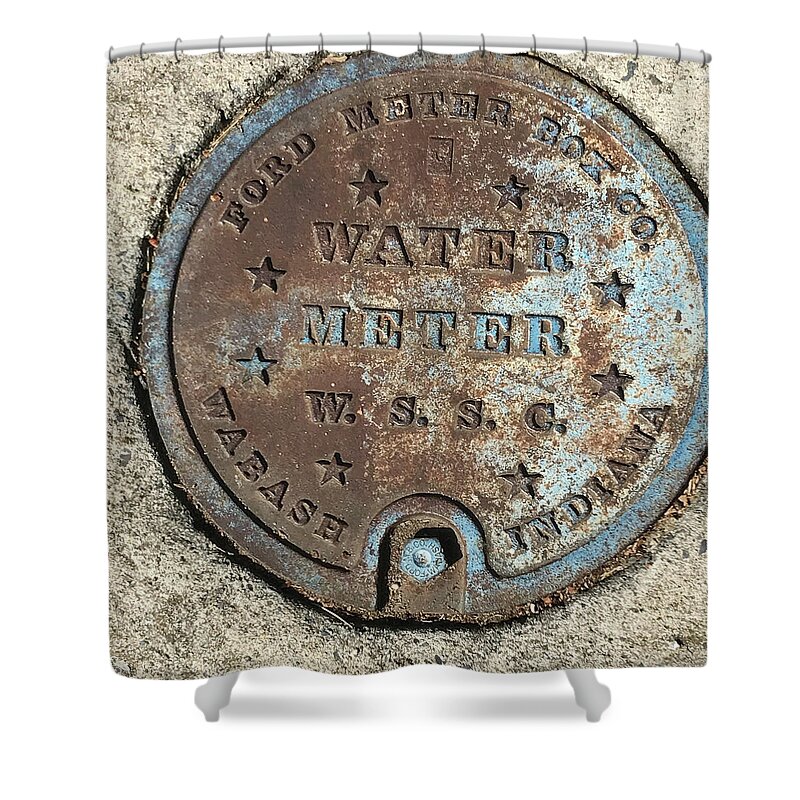 Photograph Shower Curtain featuring the photograph Wabash Water by Richard Wetterauer