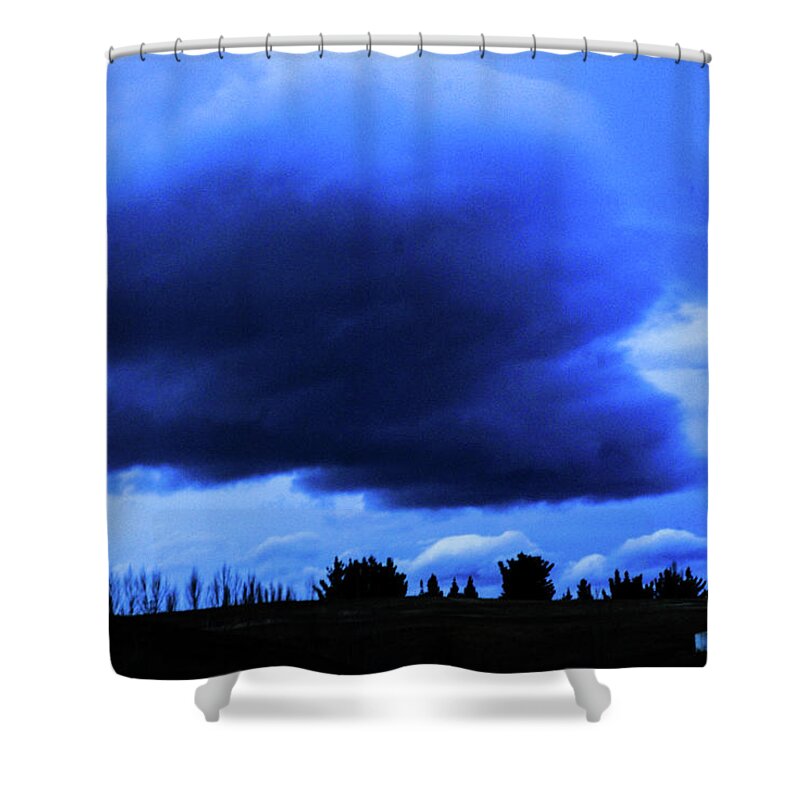 Clouds Shower Curtain featuring the photograph Waitin' On A Storm - North Island, New Zealand by Earth And Spirit