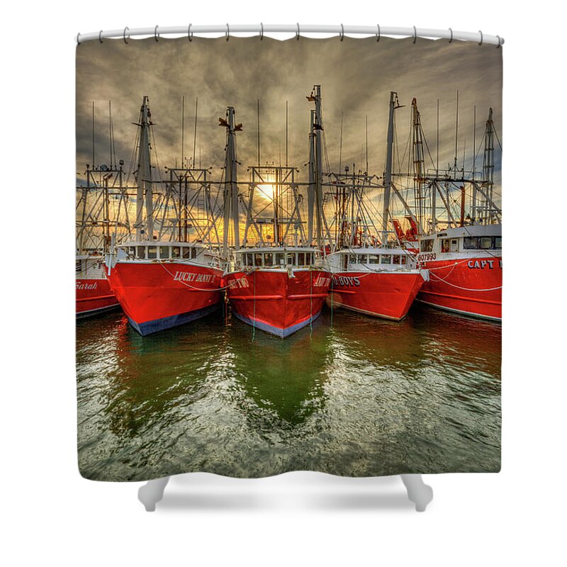 Wanchese Shower Curtain featuring the photograph Wanchese Fish Company by Jerry Gammon