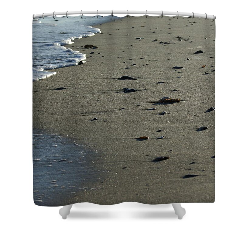  Shower Curtain featuring the photograph Washed Ashore by Heather E Harman