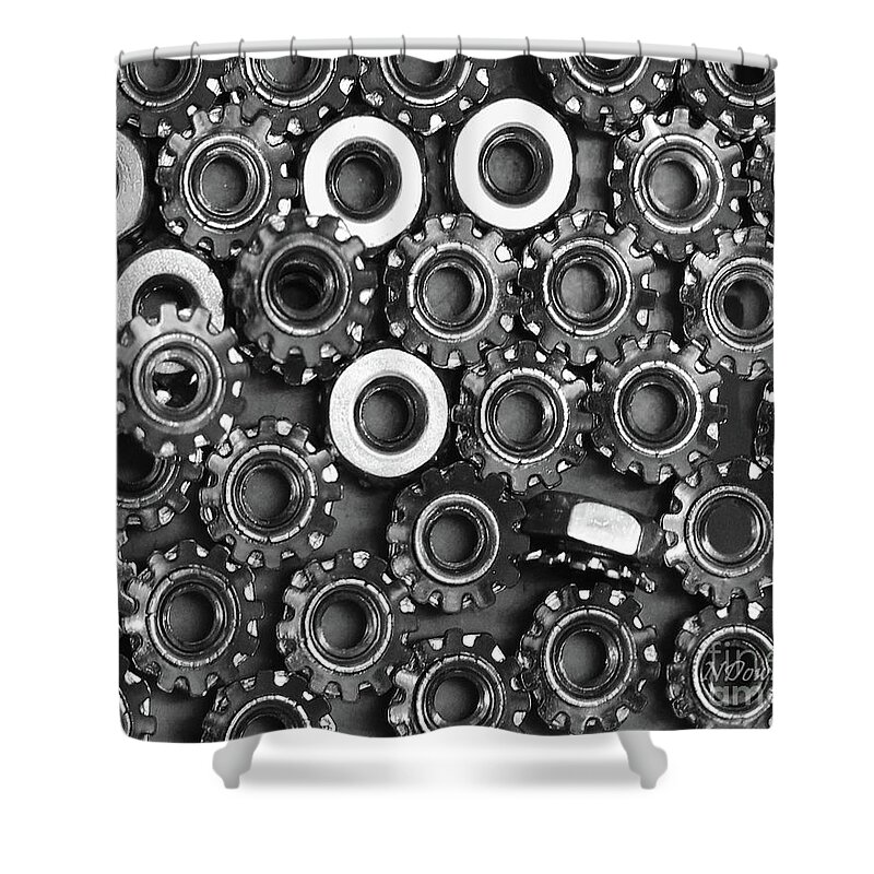 Washers Shower Curtain featuring the photograph Washers by Natalie Dowty