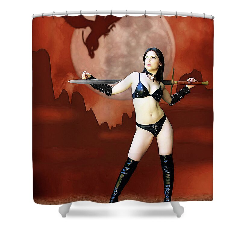 Rebel Shower Curtain featuring the photograph Waste Land Amazon by Jon Volden