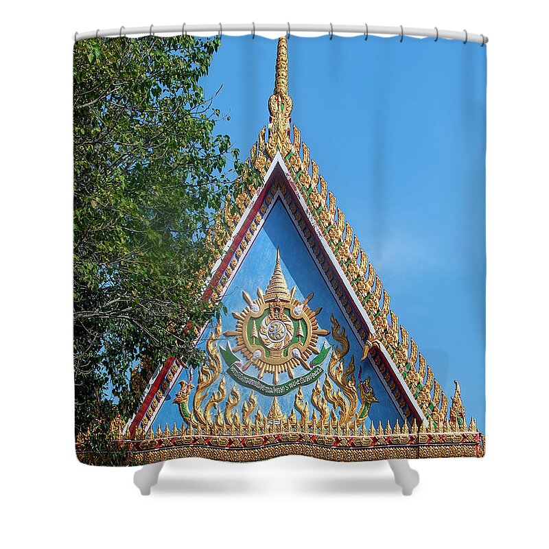 Scenic Shower Curtain featuring the photograph Wat Bung Temple Gate DTHNR0221 by Gerry Gantt