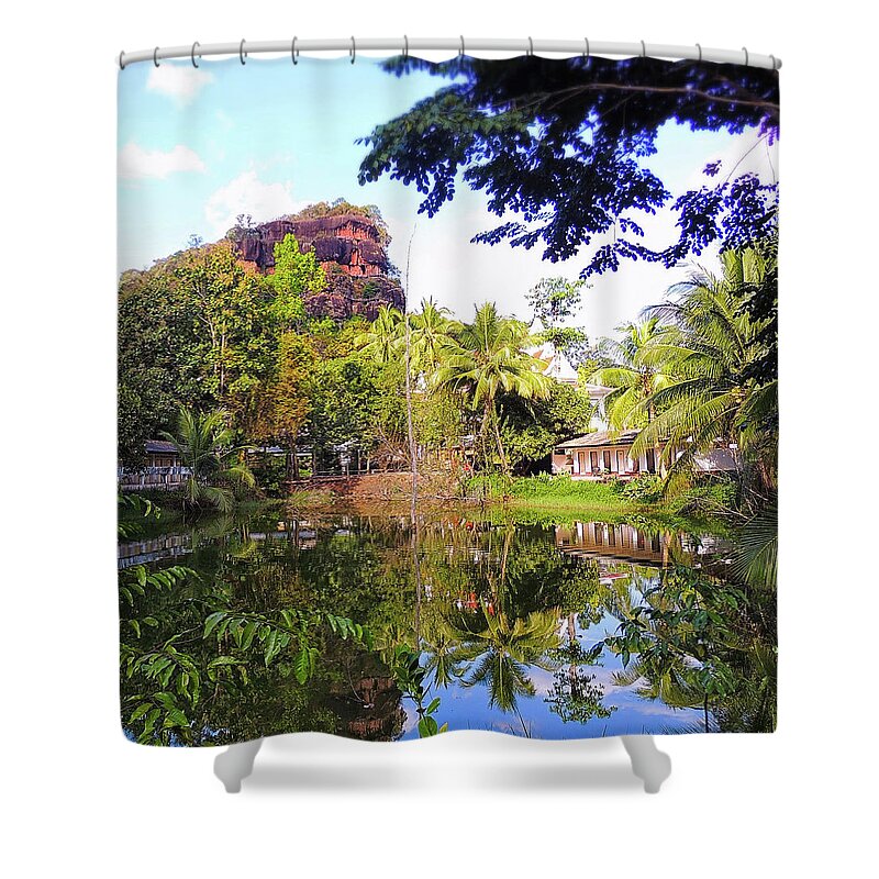 Botanical Shower Curtain featuring the photograph Wat Phu Tok by Jeremy Holton