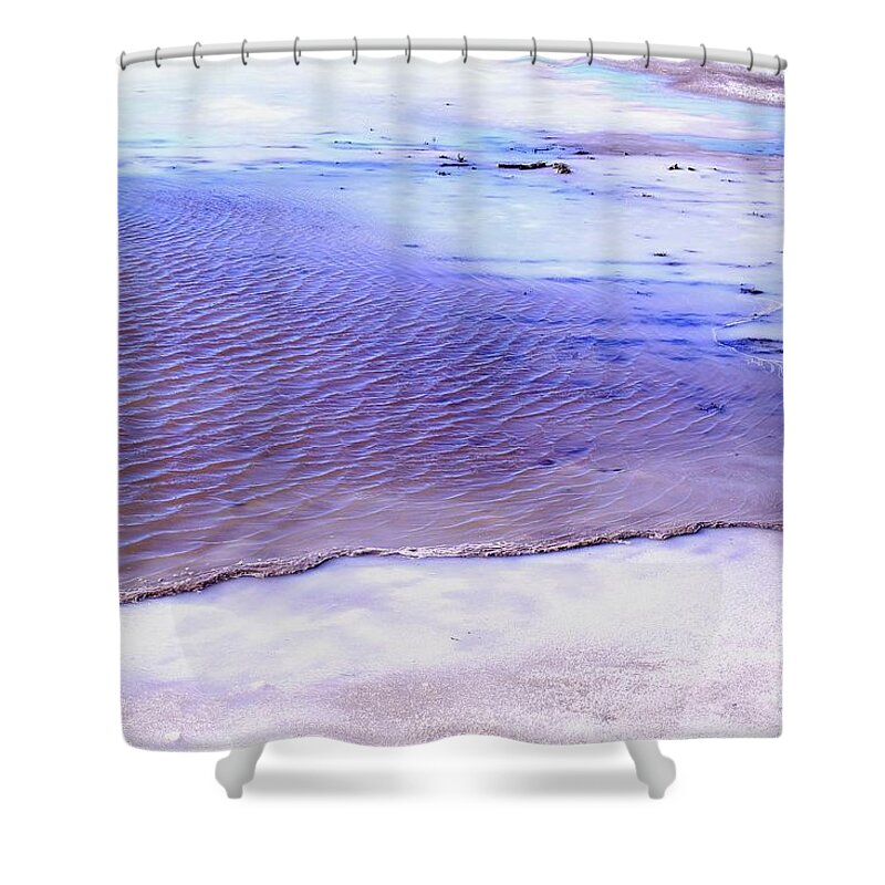 Ice Shower Curtain featuring the photograph Water and Ice by Randy Pollard