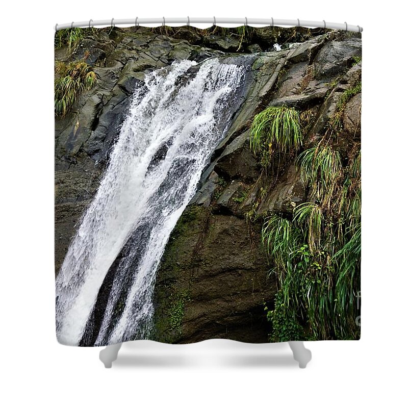 Water Shower Curtain featuring the photograph Water Fall Splash by Jimmy Clark