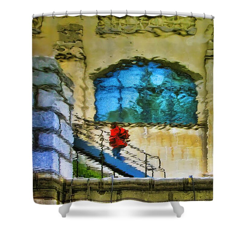 Water Shower Curtain featuring the photograph Water reflections by Tatiana Travelways