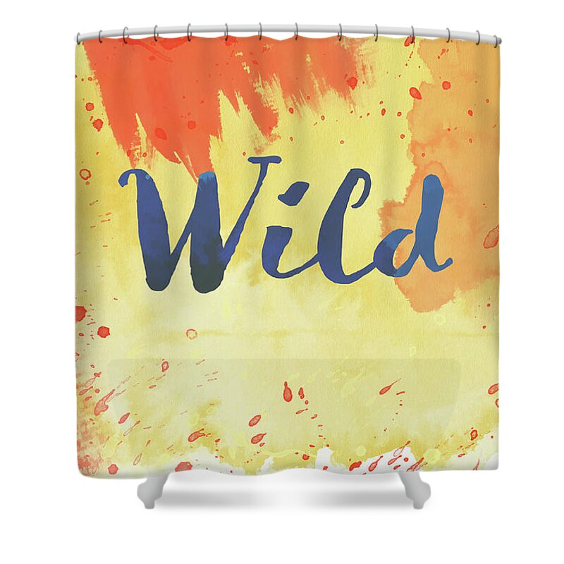 Bright Shower Curtain featuring the digital art Watercolor Art Wild by Amelia Pearn