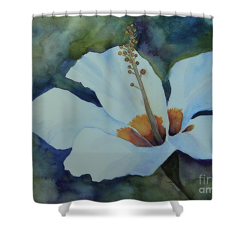 Lily Shower Curtain featuring the painting Watercolor Lily by Jeanette French