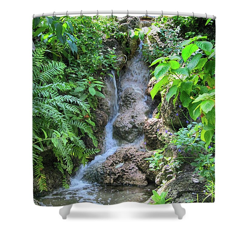 Waterfall Shower Curtain featuring the photograph Waterfall by David McKinney