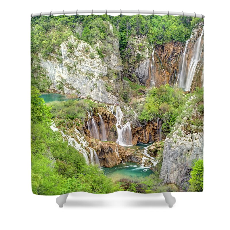 Attraction Shower Curtain featuring the photograph Waterfalls Galore by Eggers Photography