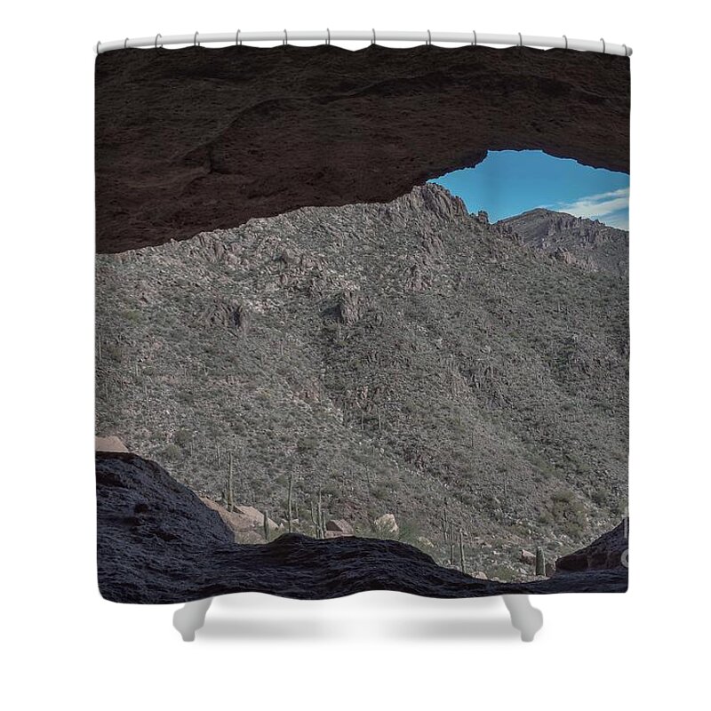 Wave Cave Arizona Shower Curtain featuring the digital art Wave Cave Arizona by Tammy Keyes