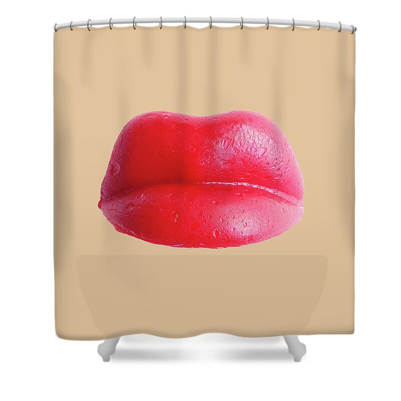 2d Shower Curtain featuring the photograph Wax Lips by Brian Wallace