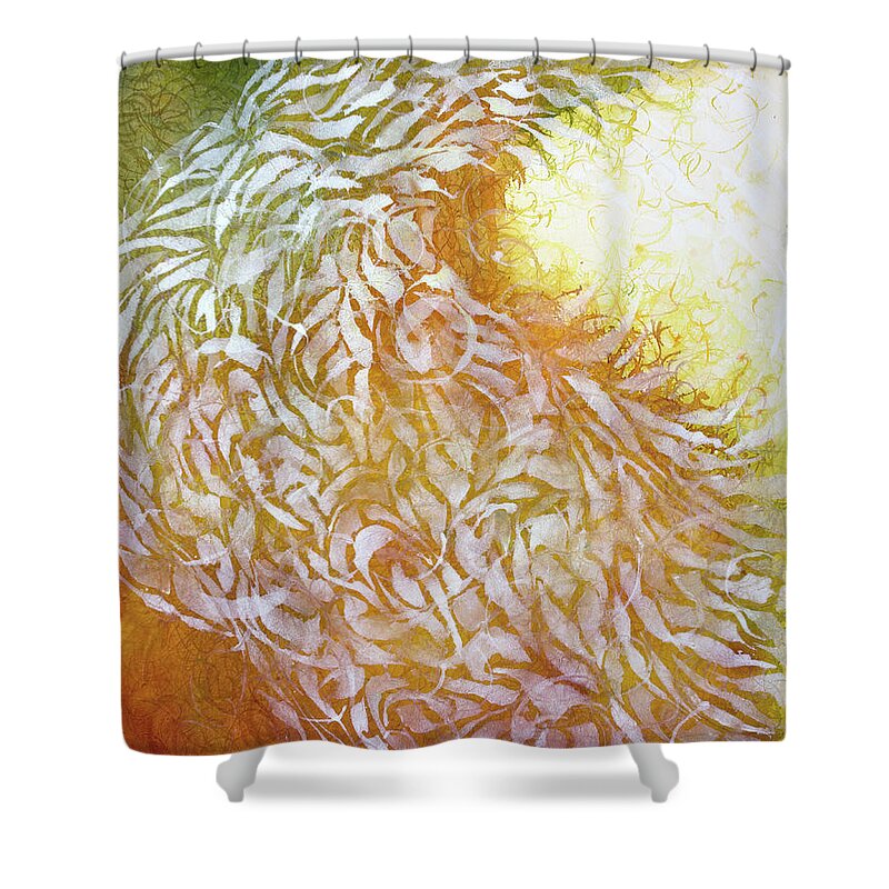 Watercolour Shower Curtain featuring the painting Way Out by Petra Rau