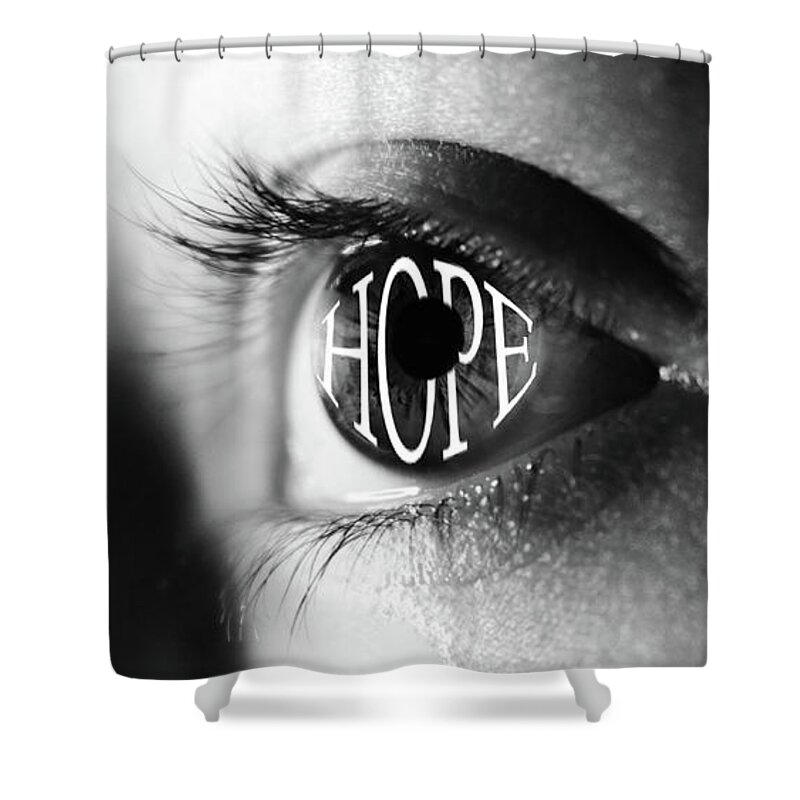 Hope Shower Curtain featuring the photograph We all must have Hope-Monochome by Pics By Tony