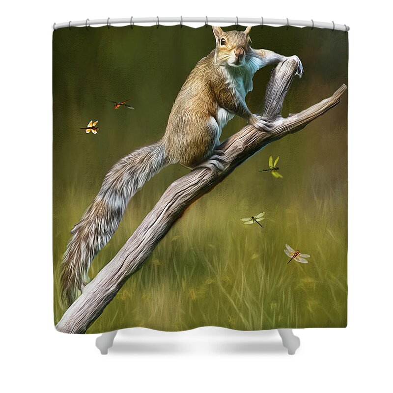 Wilklife Shower Curtain featuring the photograph Whats Up by Cathy Kovarik