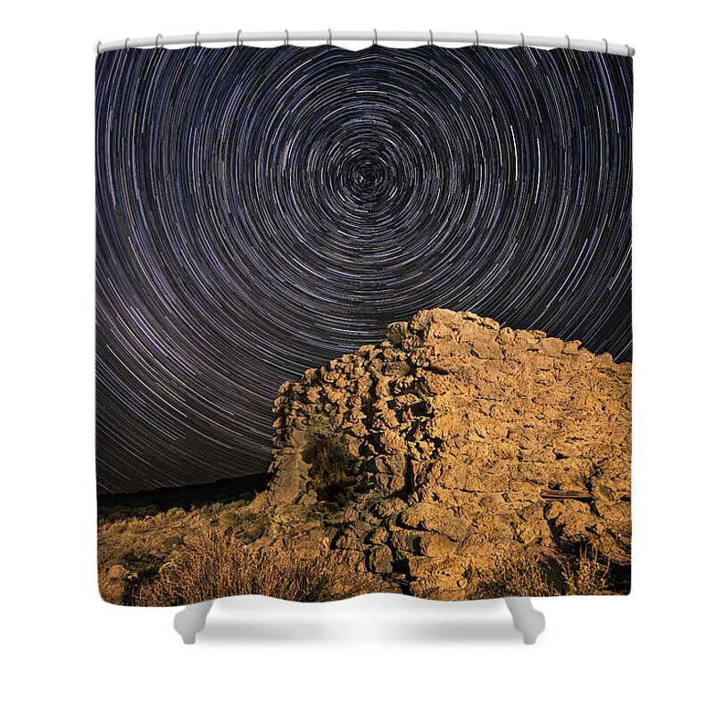 Abandoned Shower Curtain featuring the photograph Wheel in the Sky Keeps Burning by Mike Lee