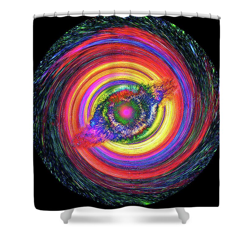 Whirlpool Shower Curtain featuring the digital art Whirlpool Swirl by Peter Pauer