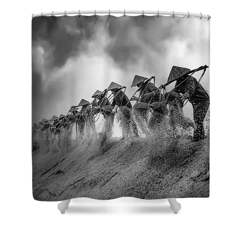 Fine Art Shower Curtain featuring the photograph Templars by Sofie Conte