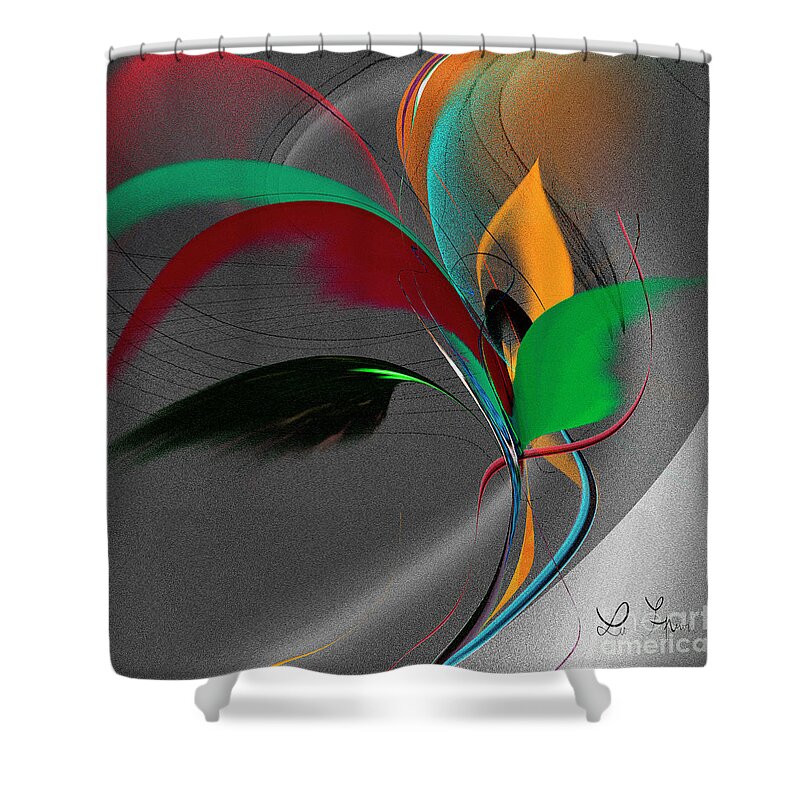 Roads Shower Curtain featuring the digital art Who Can Say Where The Road Goes by Leo Symon