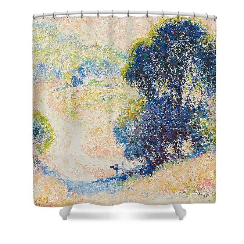 Vector Shower Curtain featuring the painting William Clapp by MotionAge Designs