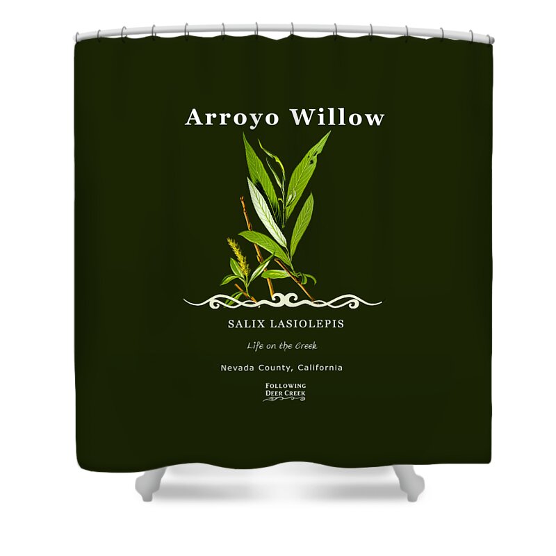 Arroyo Willow Shower Curtain featuring the digital art Willow by Lisa Redfern