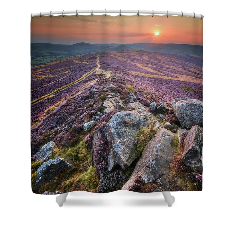 Flower Shower Curtain featuring the photograph Win Hill 1.0 by Yhun Suarez