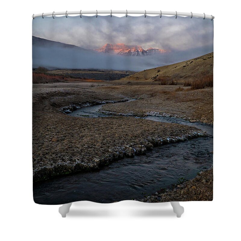 Utah Shower Curtain featuring the photograph Winding Stream by Wesley Aston