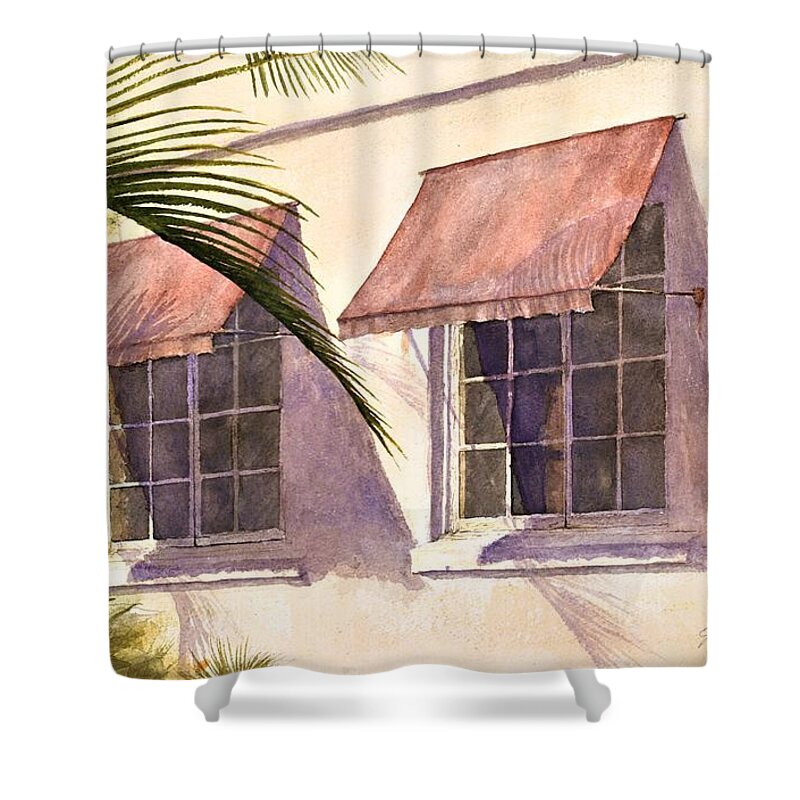 Windows Shower Curtain featuring the painting Windows by John Glass