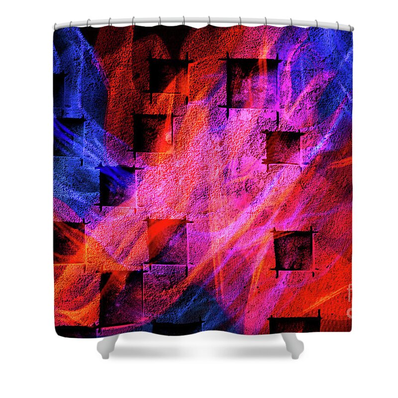 Abstracts Shower Curtain featuring the photograph Winds of Fire by Marilyn Cornwell