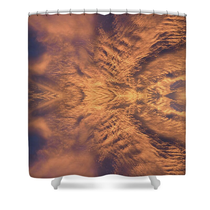 Clouds Shower Curtain featuring the digital art Wings of air and light by Adriana Mueller