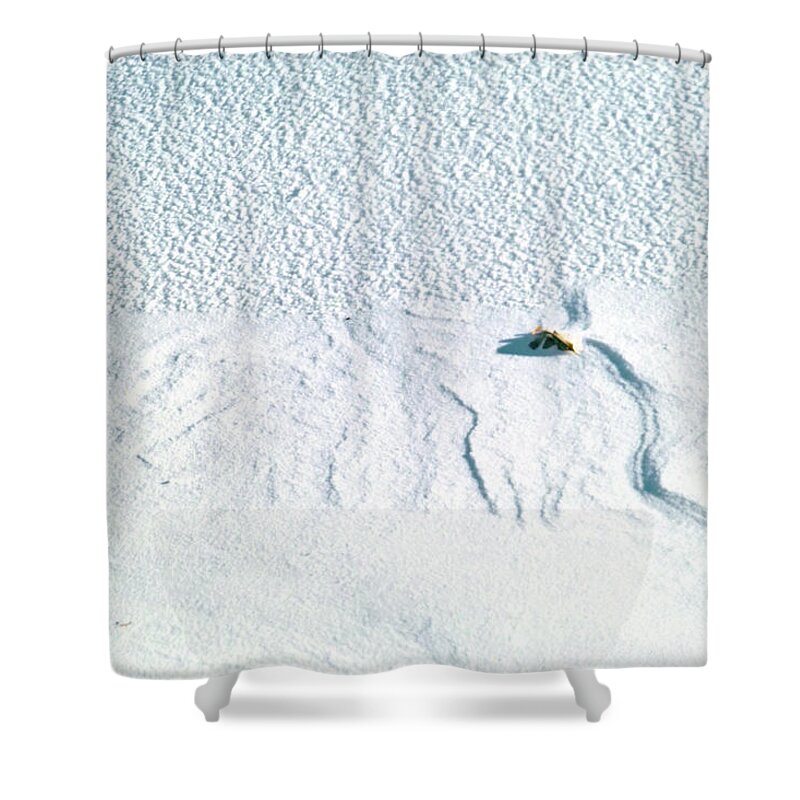 Snow Shower Curtain featuring the photograph Winter Abstract III by Theresa Fairchild