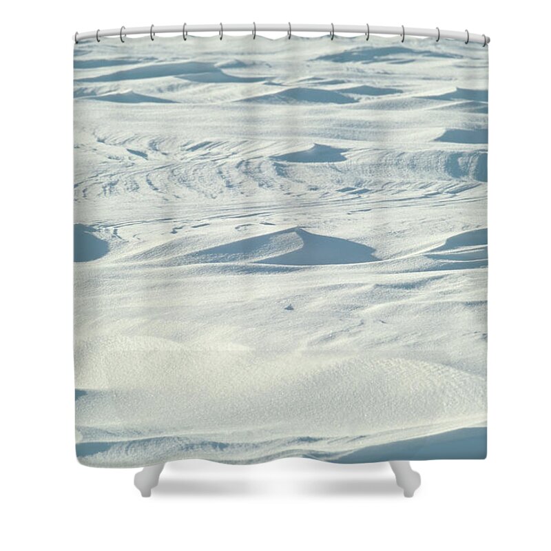 Snow Shower Curtain featuring the photograph Winter Abstract V by Theresa Fairchild