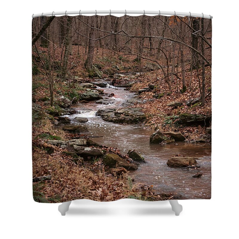 Creek Shower Curtain featuring the photograph Winter Creek by Grant Twiss