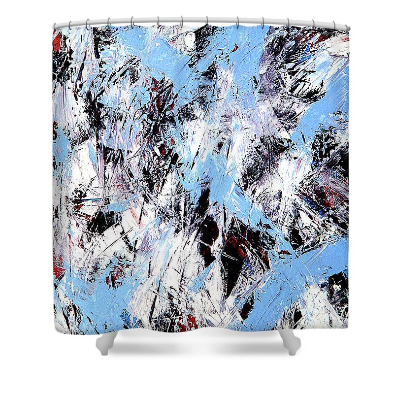 Transition Shower Curtain featuring the painting Winter by Dean Triolo