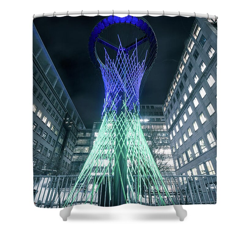 Lights Shower Curtain featuring the photograph Winter lights by Andrew Lalchan