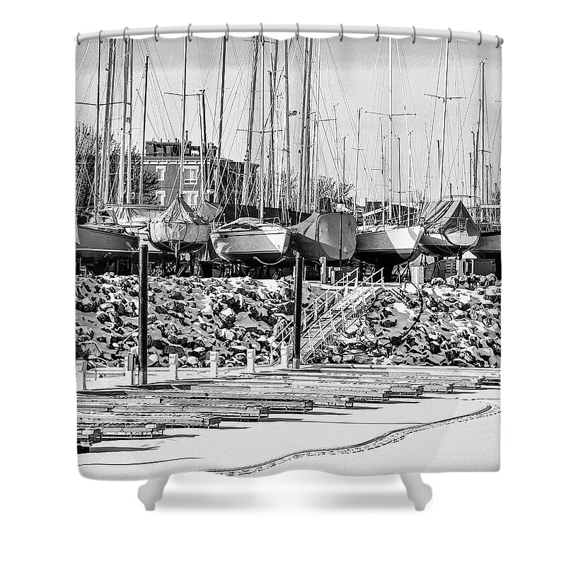 Lake Pepin Shower Curtain featuring the photograph Winter Season by Susie Loechler