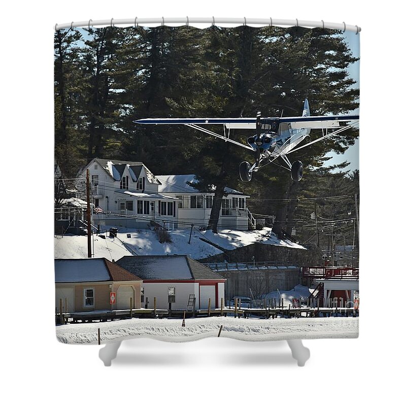 Alton Bay Shower Curtain featuring the photograph Winter Time Fun by Steve Brown