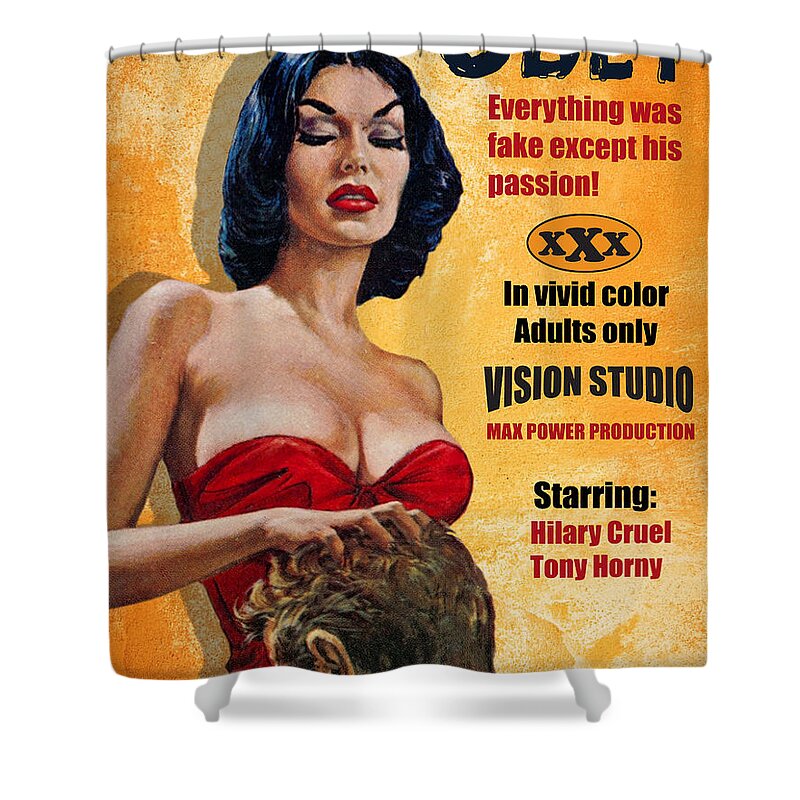 Woman Shower Curtain featuring the digital art Woman Above the Man by Long Shot