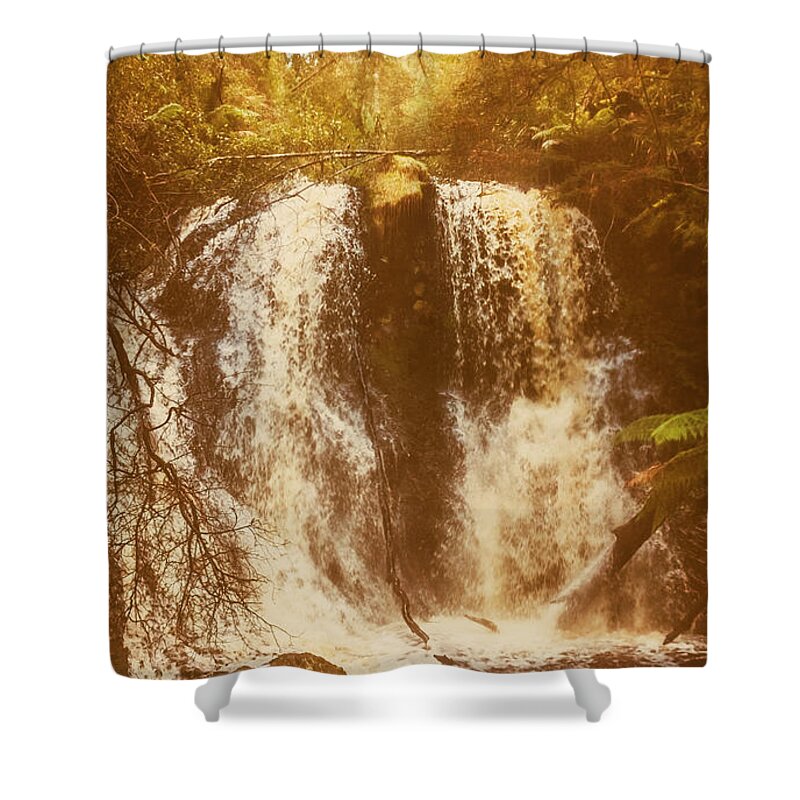 Landscape Shower Curtain featuring the photograph Wonder Fall by Jorgo Photography