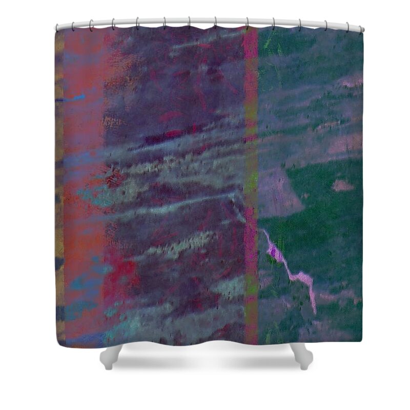 Wood Shower Curtain featuring the mixed media Wood Streaks by Christopher Reed