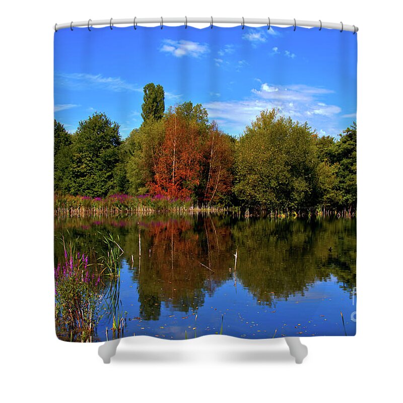 Nature Shower Curtain featuring the photograph Woodland Pool by Stephen Melia