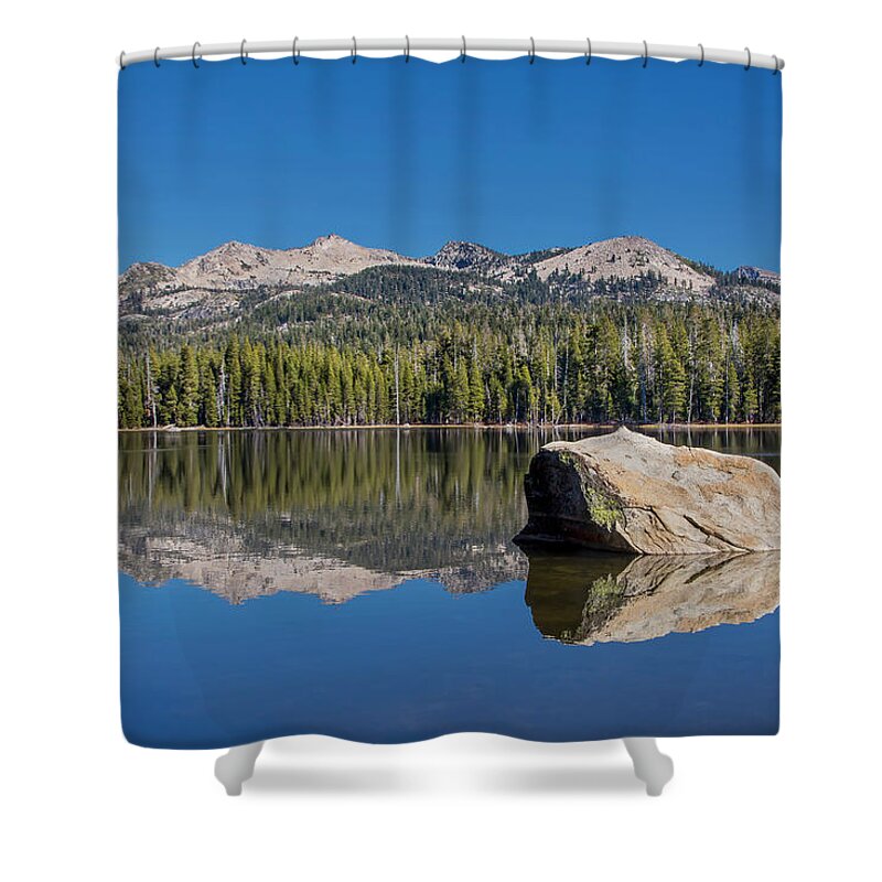 Wrights Lake Shower Curtain featuring the photograph Wrights Lake Reflection by Jurgen Lorenzen