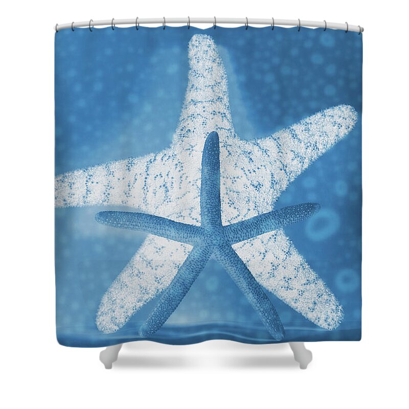 X-ray Shower Curtain featuring the photograph X-Ray Starfish by Angie Tirado