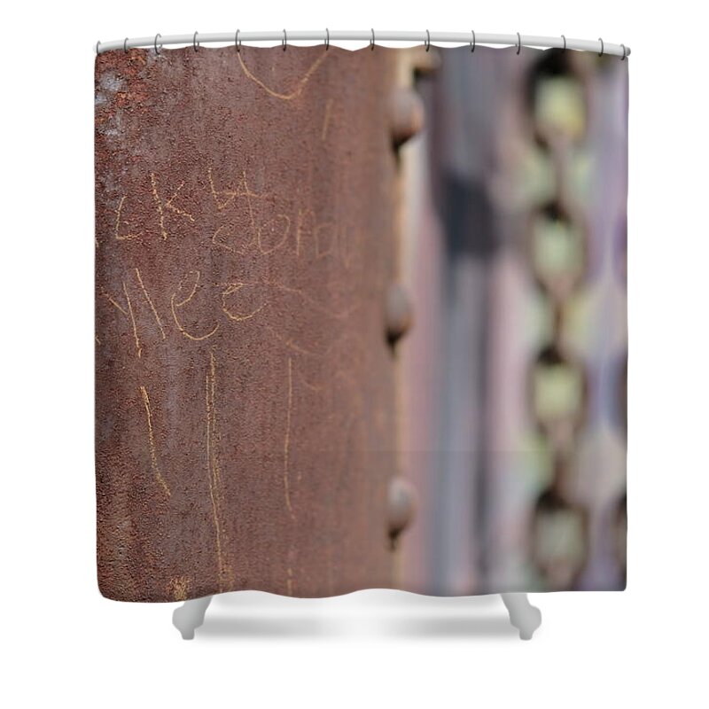 Decay Shower Curtain featuring the photograph Yeah Rylee by Kreddible Trout