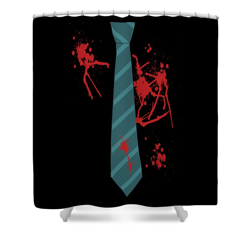Cool Shower Curtain featuring the digital art Zombie Hunter Halloween Costume by Flippin Sweet Gear