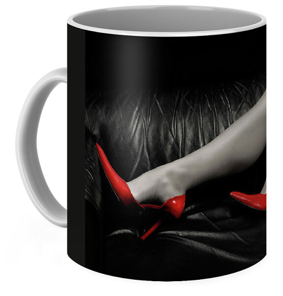 Sexy Woman Legs In Red High Heels Coffee Mug For Sale By Maxim Images Prints