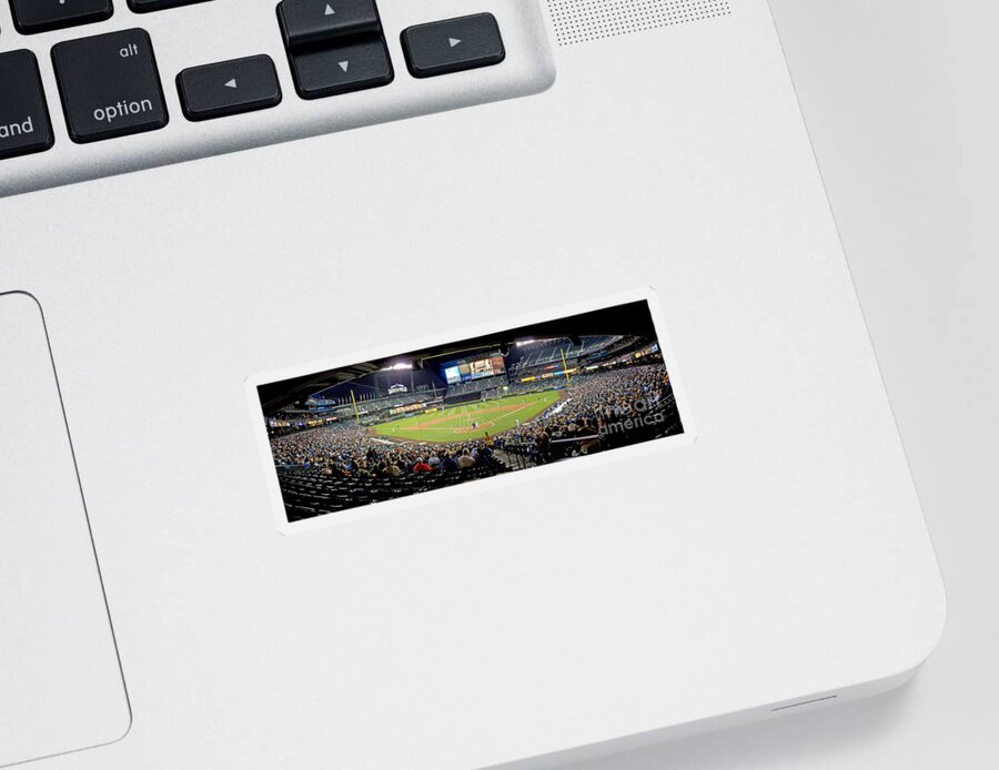 Safeco Sticker featuring the photograph 0434 Safeco Field Panoramic by Steve Sturgill