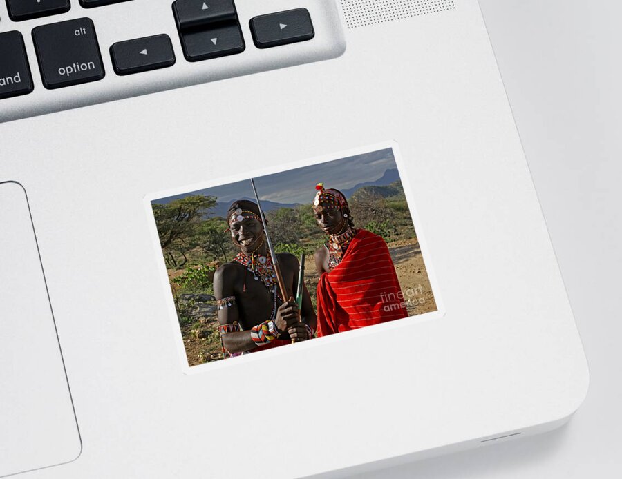 Samburu Sticker featuring the photograph 080105p350 by Arterra Picture Library